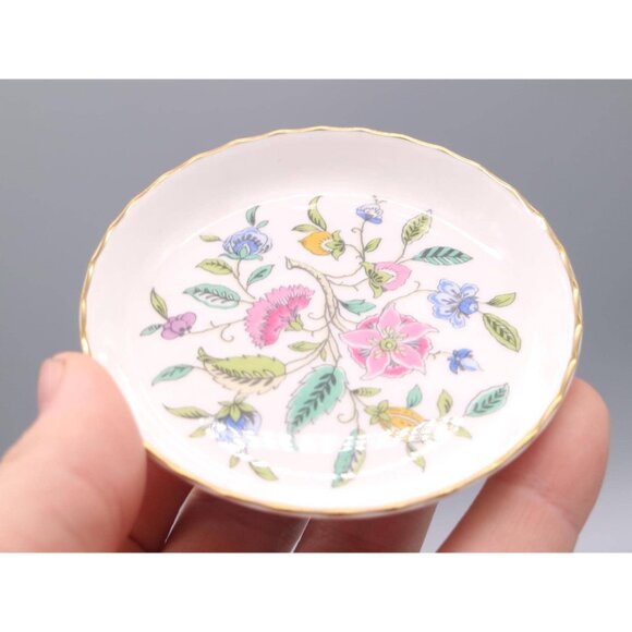 Pair of Minton Bone China Haddon Hall Coaster Trinket Dishes - Picture 4 of 5